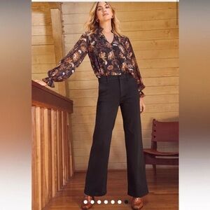 Level 99 Black Mary Trousers